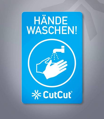 Hinweisschild mit Lasergravur